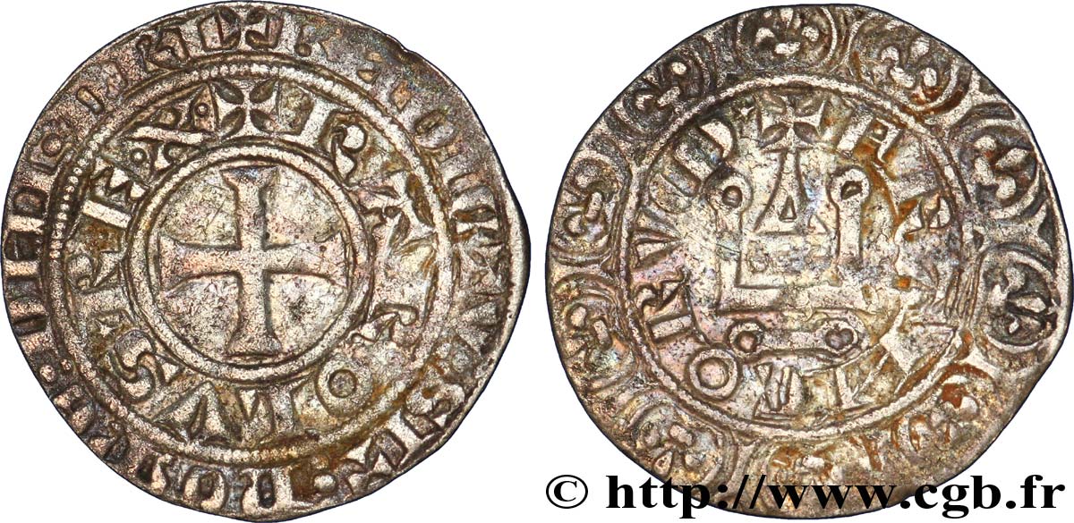 CHARLES IV LE BEL Maille blanche n.d.   TTB+