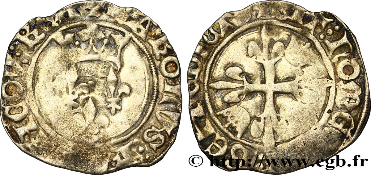 CHARLES VI LE FOU OU LE BIEN AIMÉ Gros dit &nbsp;florette&nbsp; n.d. s.l. TB+