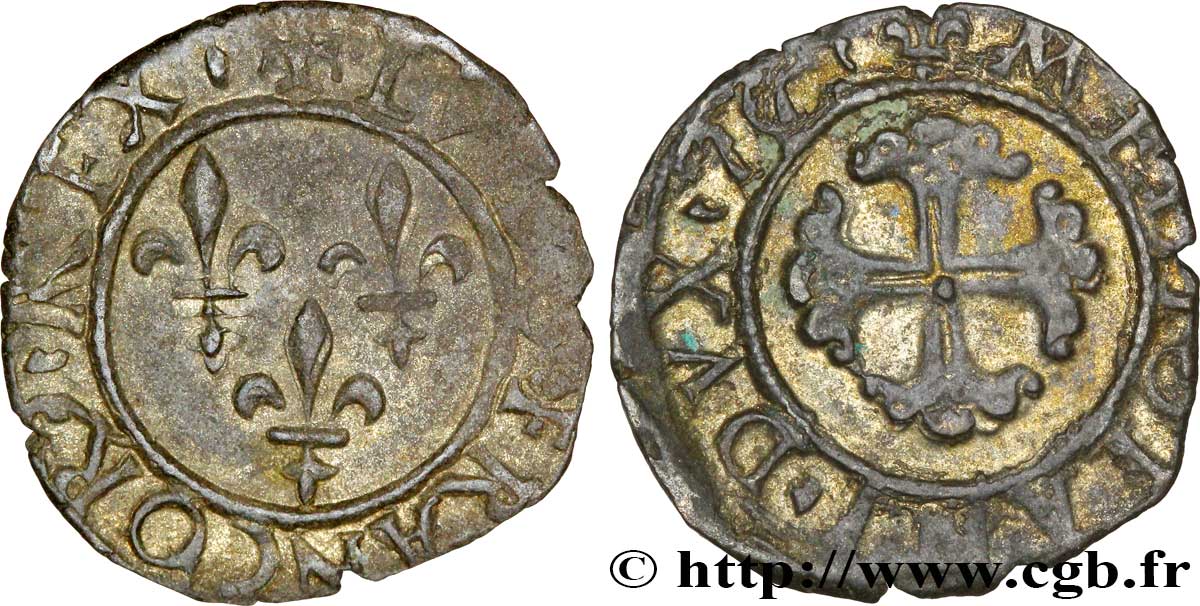 ITALIE - DUCHÉ DE MILAN - LOUIS XII Trillina ou 3 denari n.d. Milan TTB