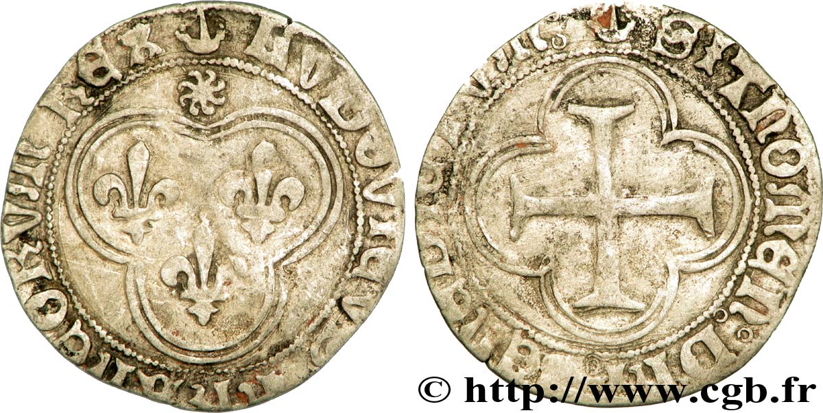 LOUIS XI LE PRUDENT Blanc au soleil n.d. Bordeaux TB+
