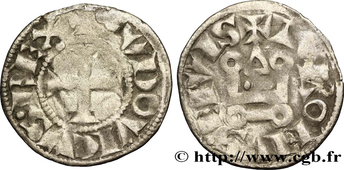 LOUIS IX DIT &nbsp;SAINT LOUIS&nbsp; Denier tournois n.d. s.l. TTB