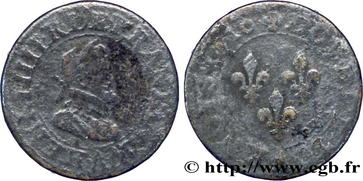HENRI IV LE GRAND Double tournois 1610 Paris, Moulin des Étuves B+