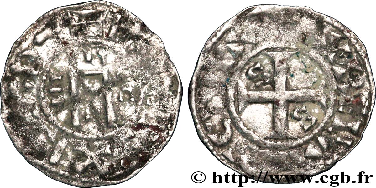 FILIPPO I Denier, 4e type n.d. Orléans MB