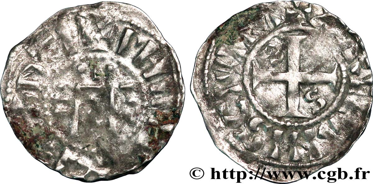 PHILIPPE IER Denier, 4e type n.d. Orléans TB