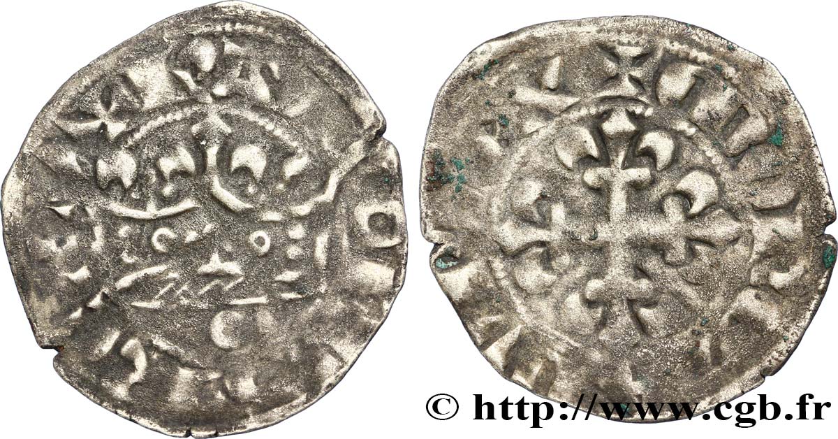 CHARLES IV LE BEL Double parisis n.d. s.l. TTB