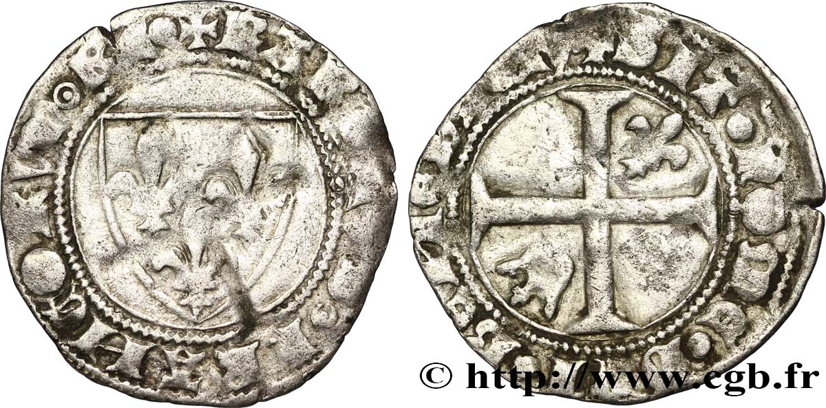 CHARLES VI LE FOU OU LE BIEN AIMÉ Demi-guénar n.d. Toulouse TTB