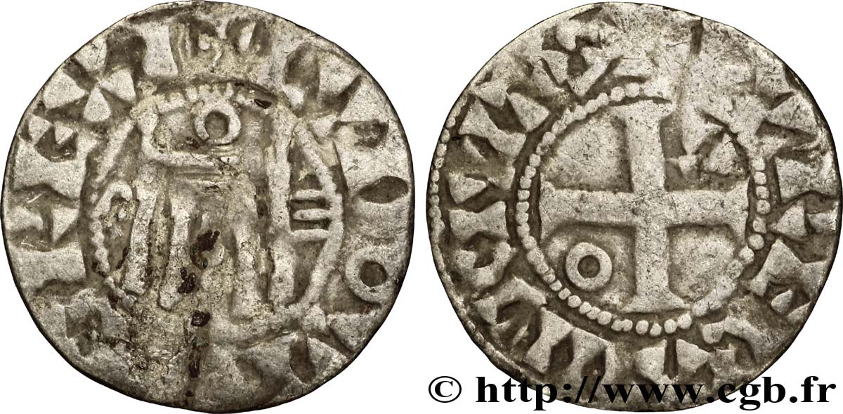 LOUIS VI LE GROS Denier n.d. Orléans TB