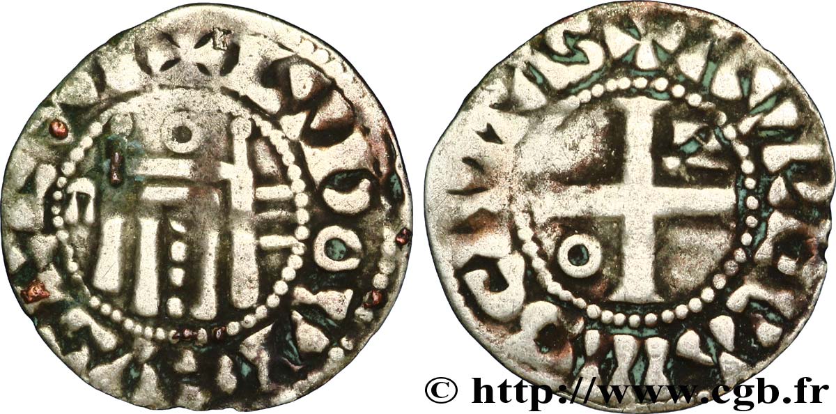 LOUIS VI LE GROS Denier n.d. Orléans TB+