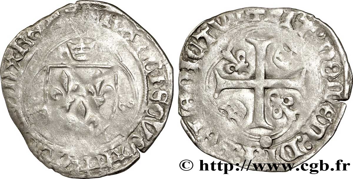 FRANÇOIS IER LE RESTAURATEUR DES LETTRES Grand blanc à la couronne, 1er type n.d. Limoges TB+