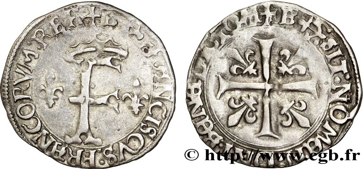 FRANÇOIS IER LE RESTAURATEUR DES LETTRES Dizain franciscus, 1er type n.d. Bayonne TTB