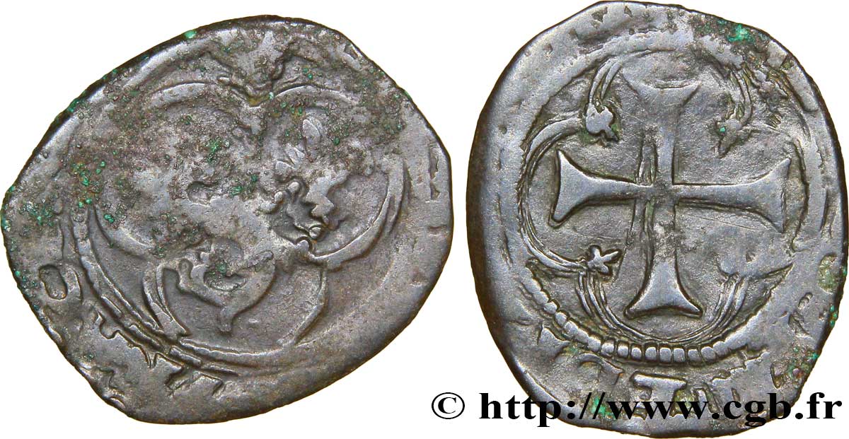 FRANÇOIS IER LE RESTAURATEUR DES LETTRES Double tournois du Dauphiné, 1er type n.d. Atelier indéterminé TB