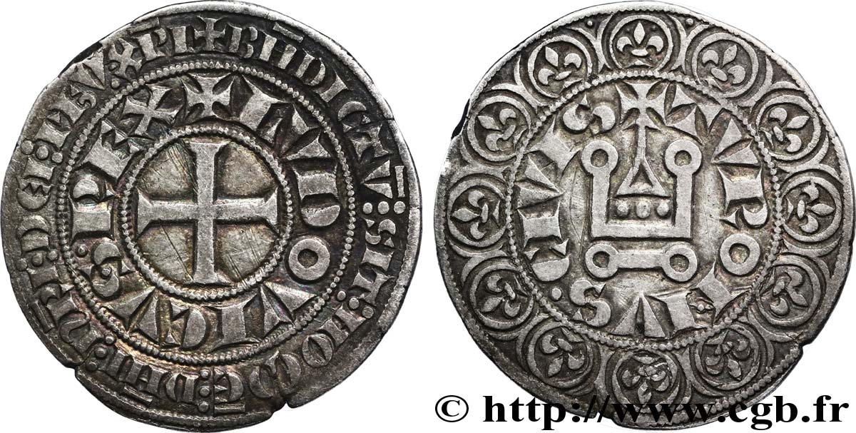 LOUIS IX DIT  SAINT LOUIS  Gros tournois n.d. s.l. TTB