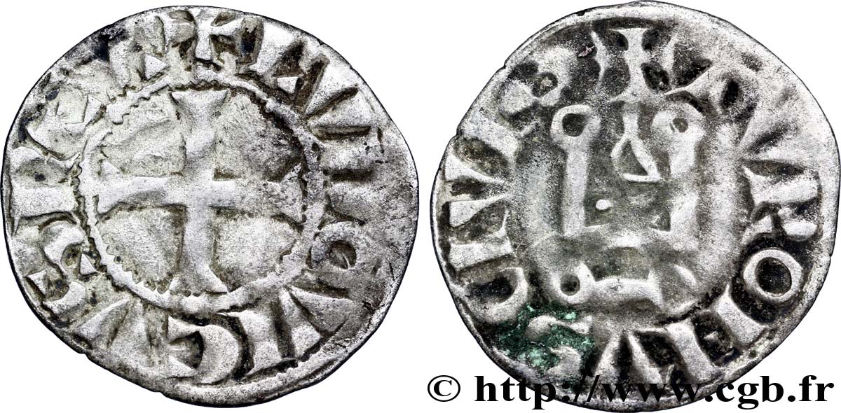 LOUIS IX DIT &nbsp;SAINT LOUIS&nbsp; Denier tournois n.d. s.l. TB