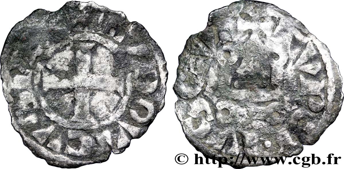 LOUIS IX DIT &nbsp;SAINT LOUIS&nbsp; Denier tournois n.d. s.l. TB