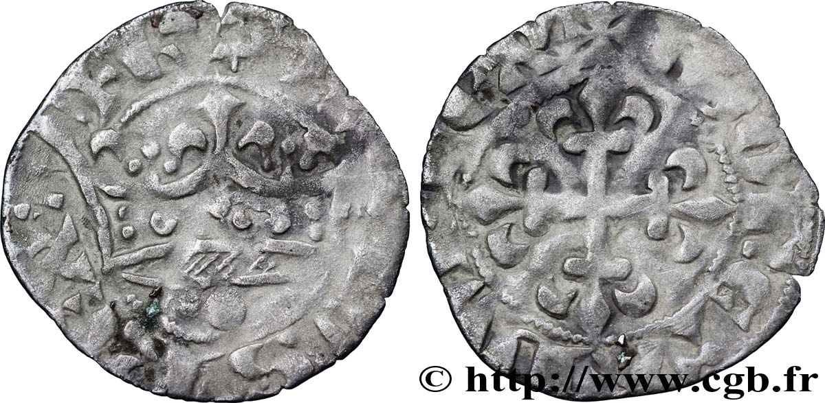 CHARLES IV LE BEL Double parisis n.d. s.l. TB