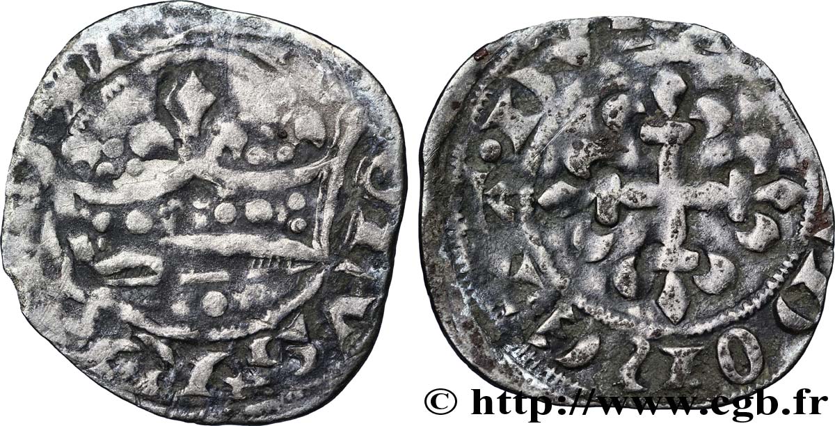 CHARLES IV LE BEL Double parisis n.d. s.l. TB