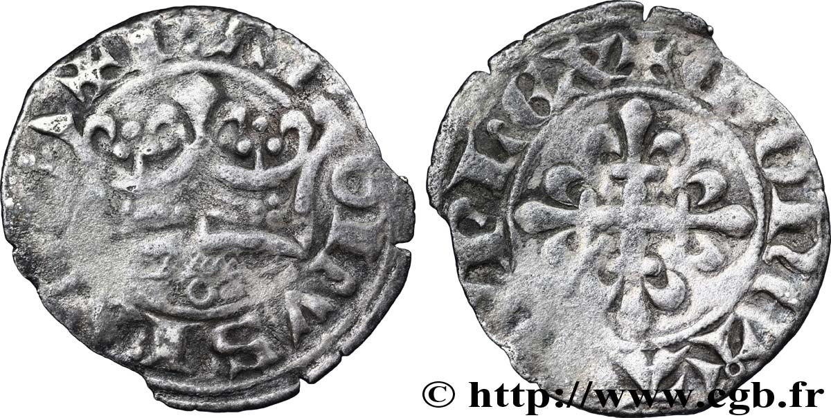 CHARLES IV LE BEL Double parisis n.d. s.l. TB