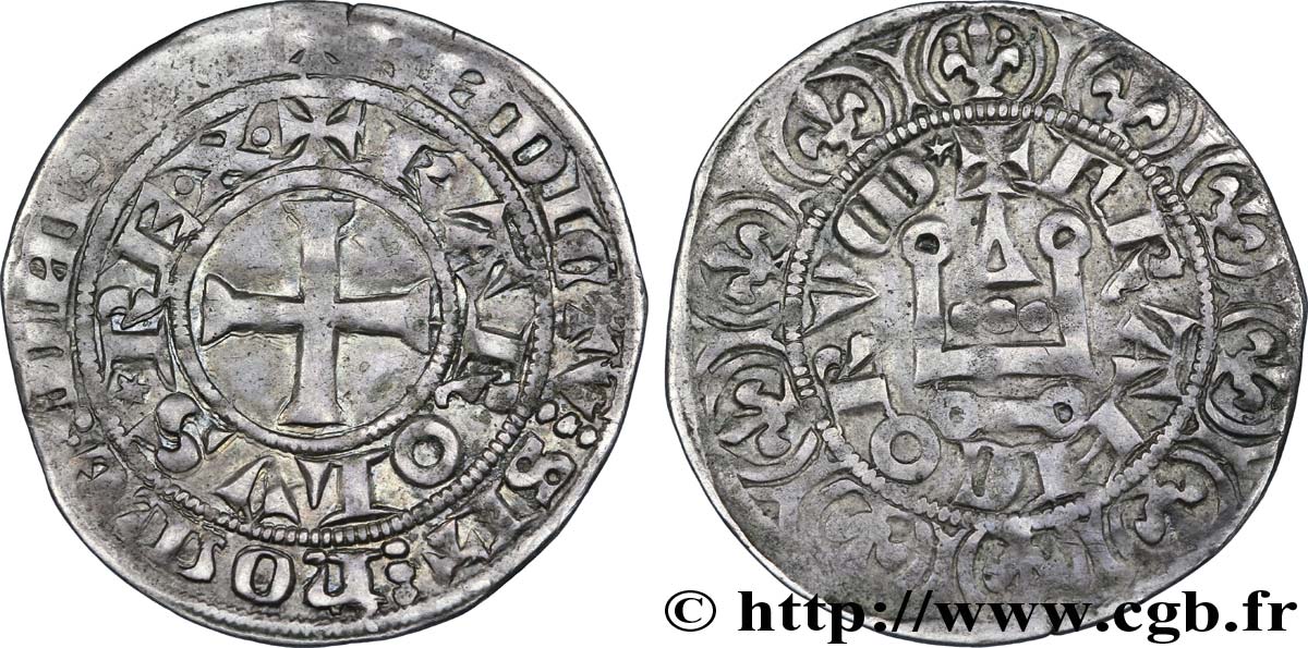 CHARLES IV LE BEL Maille blanche n.d.   TTB