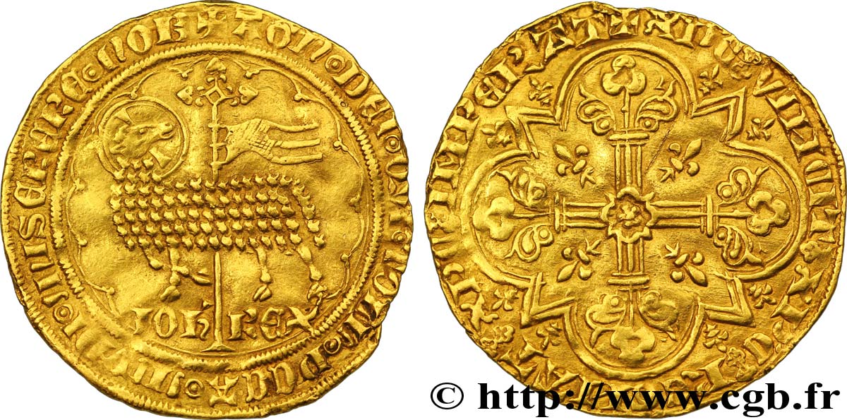 JEAN II LE BON Mouton d or n.d. s.l. TTB