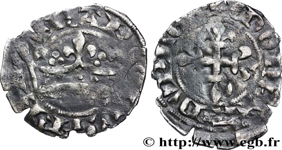 CHARLES IV LE BEL Double parisis n.d.  TB+