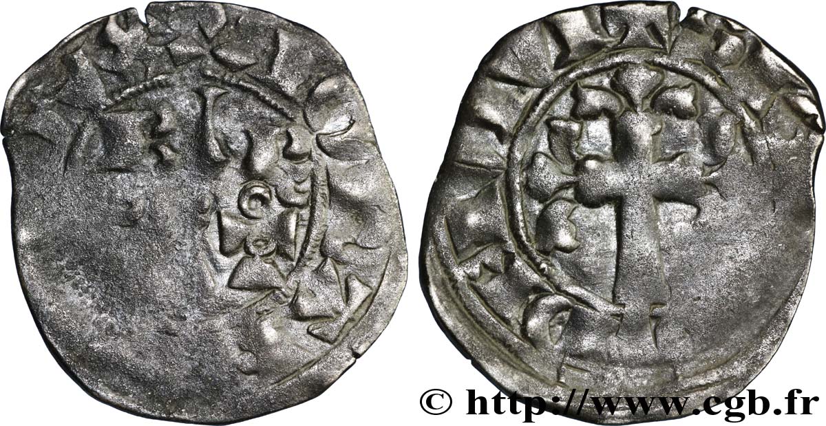 PHILIPPE VI DE VALOIS Double tournois, 1er type n.d. s.l. B+