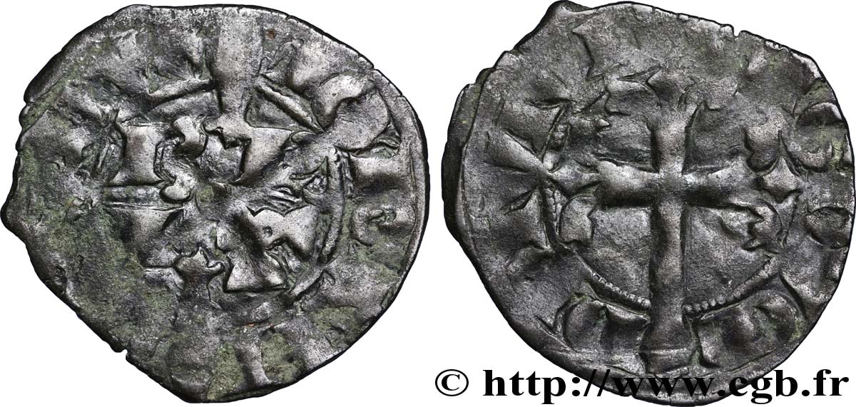 PHILIPPE VI DE VALOIS Double tournois, 1er type n.d. s.l. B+
