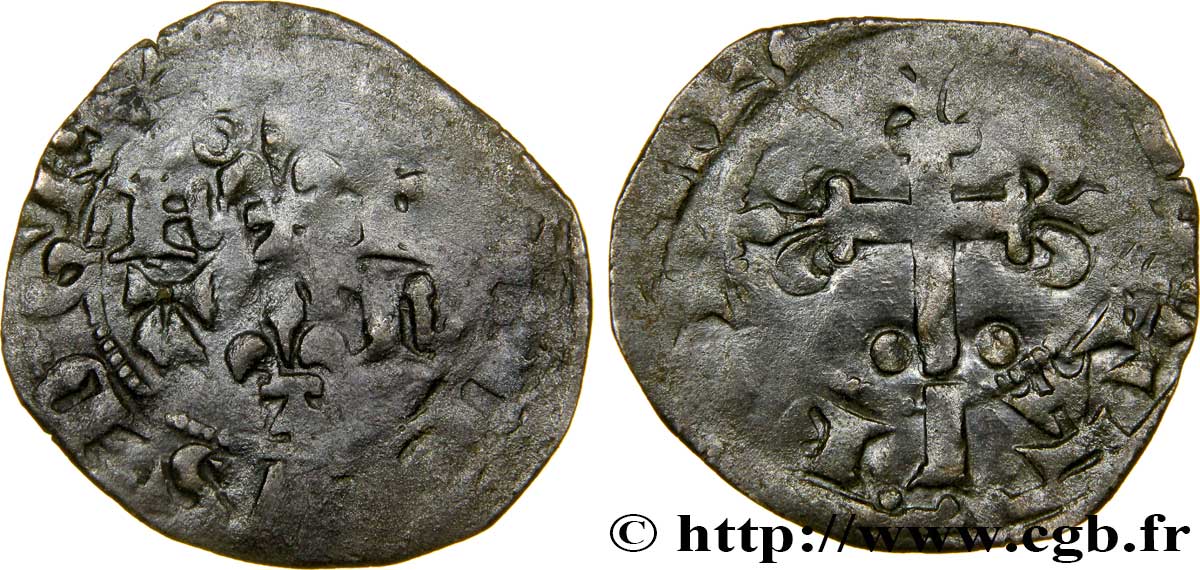 PHILIPPE VI DE VALOIS Double tournois, 1er type n.d. s.l. TB+