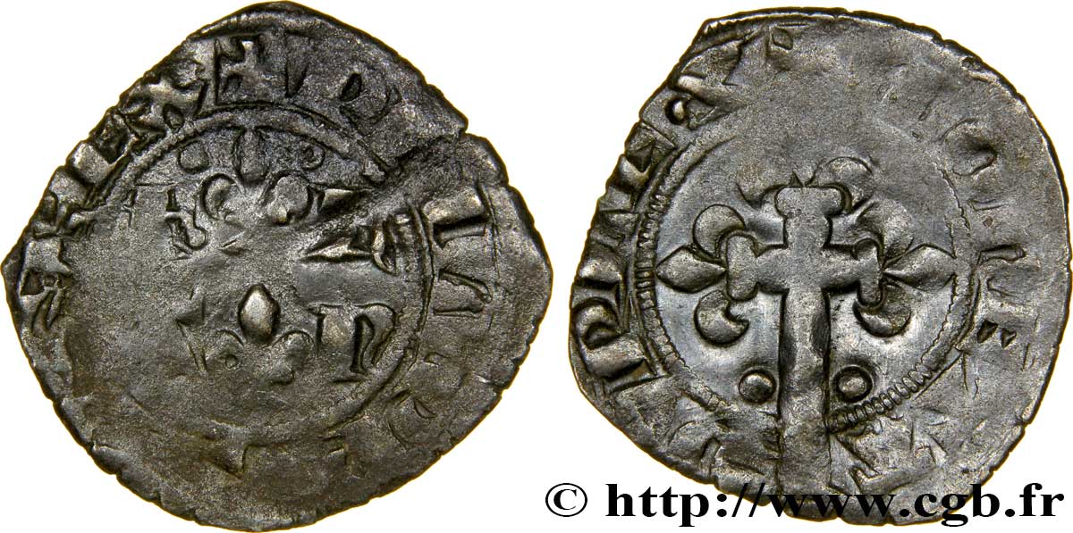 PHILIPPE VI DE VALOIS Double tournois, 1er type n.d. s.l. TB+