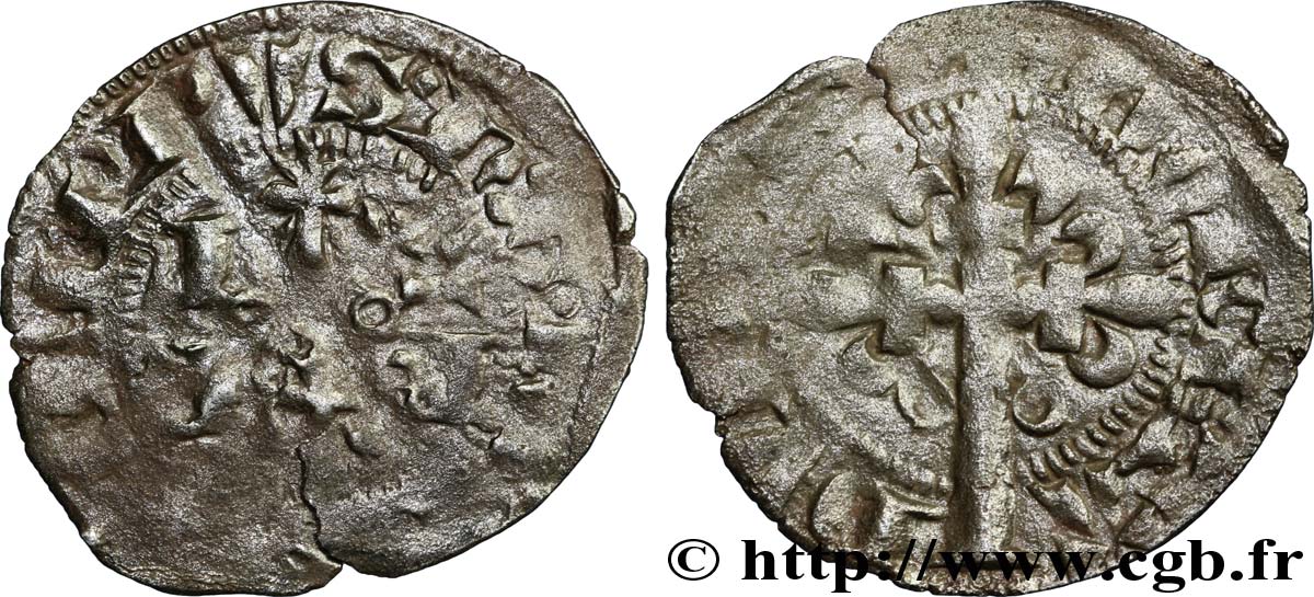 PHILIPPE VI DE VALOIS Double tournois, 1er type n.d. s.l. TB+