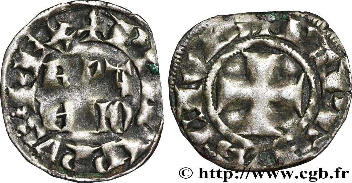 FILIPPO VI OF VALOIS Denier parisis, 2e type n.d. s.l. q.BB