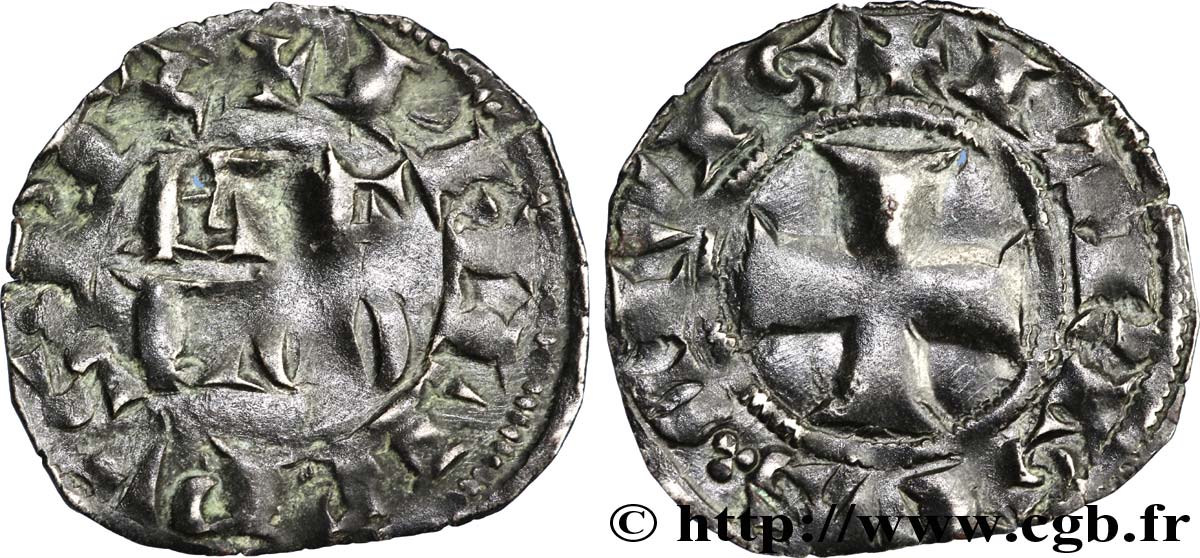 PHILIPPE VI DE VALOIS Denier parisis, 2e type n.d. s.l. TB+