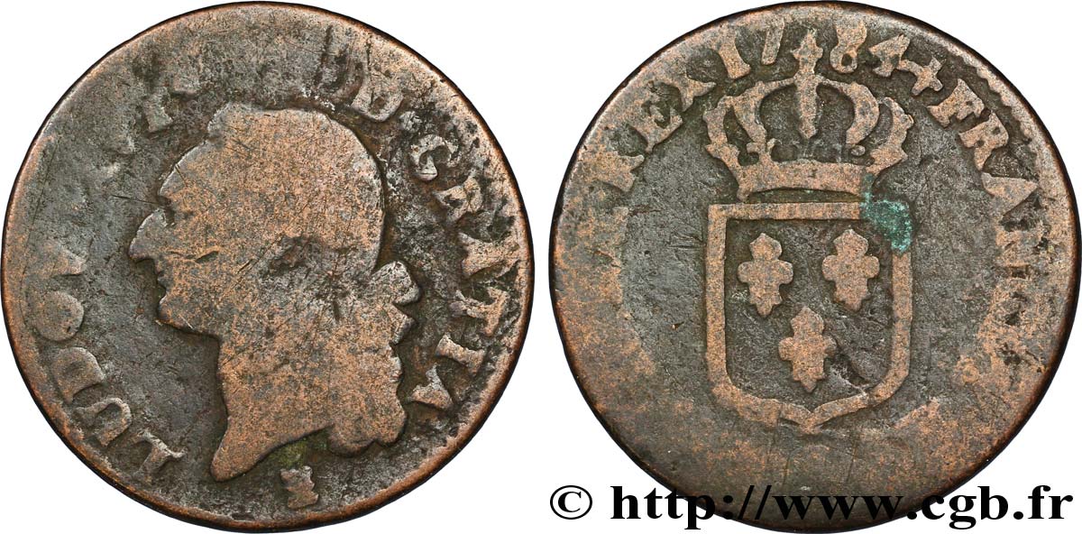 LOUIS XVI Sol dit  à l écu  1784 Limoges AB