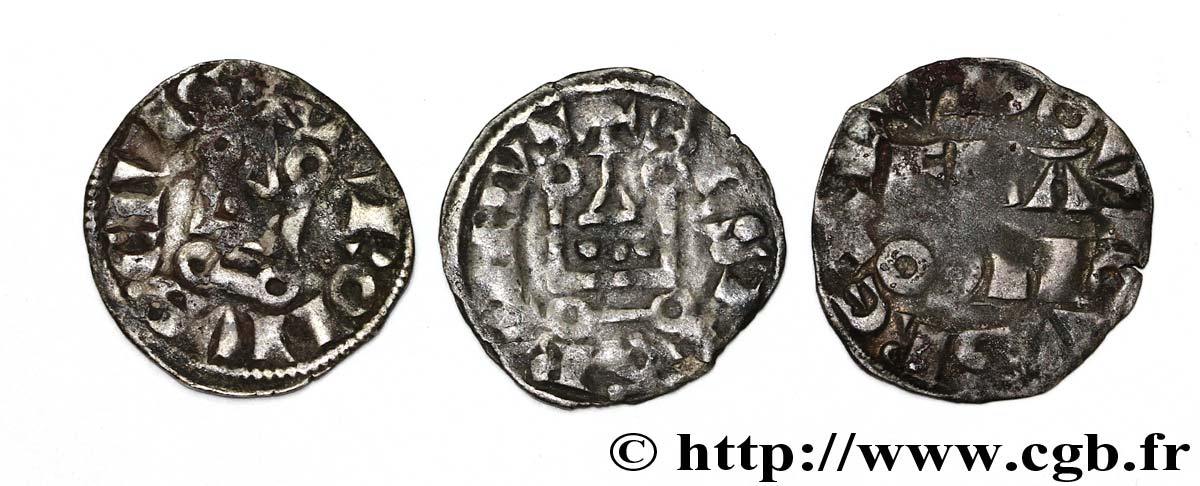 LOUIS VIII LE LION ET PREMIÈRE PARTIE DU RÈGNE DE LOUIS IX Denier tournois n.d. s.l. TB+