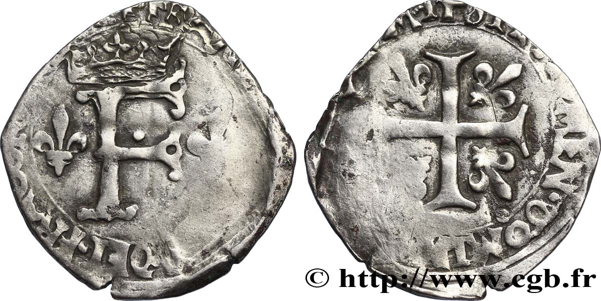 FRANCOIS I Dizain franciscus, 1er type n.d. Limoges BC