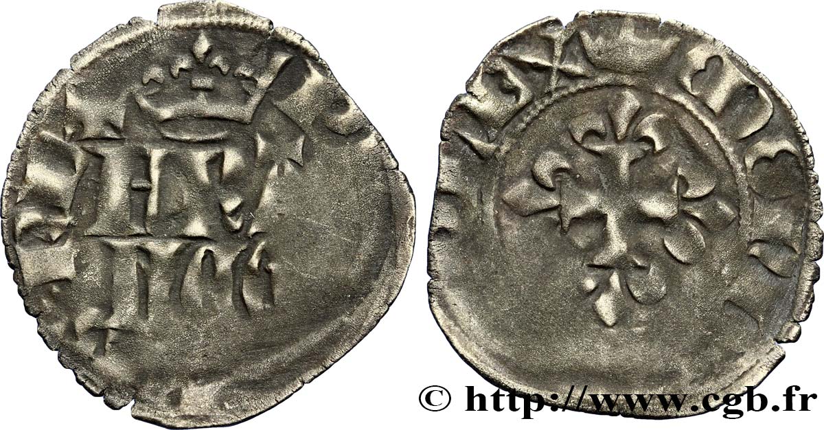 PHILIPPE VI DE VALOIS Double parisis, 3e type n.d. s.l. TB+