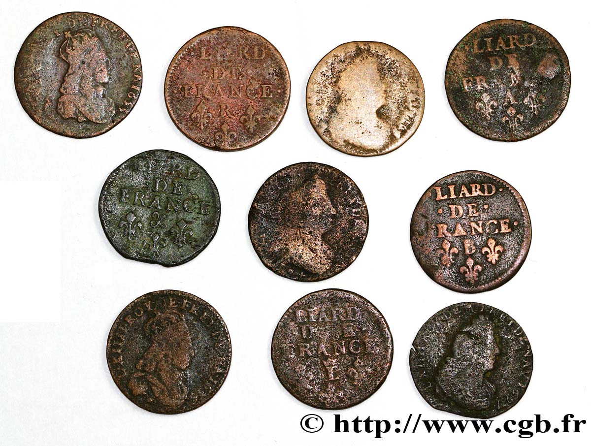 LOTS Lot de 10 liards n.d. s.l. B