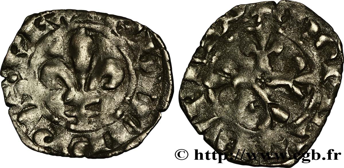 PHILIPPE VI DE VALOIS Double parisis, 2e type n.d. s.l. TTB
