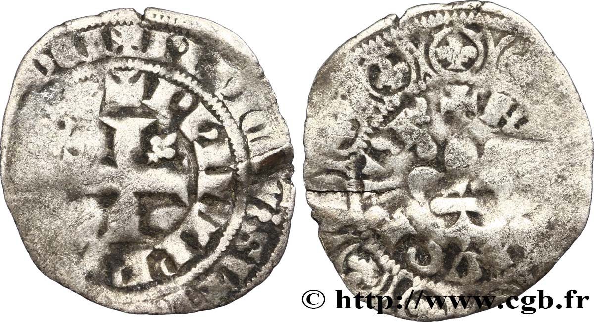 PHILIPPE VI DE VALOIS Gros à la fleur de lis n.d. s.l. TB