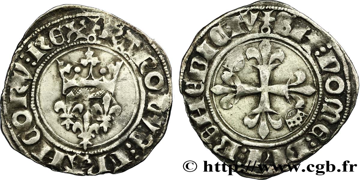 CHARLES VI LE FOU OU LE BIEN AIMÉ Gros dit &nbsp;florette&nbsp; n.d. Paris TTB