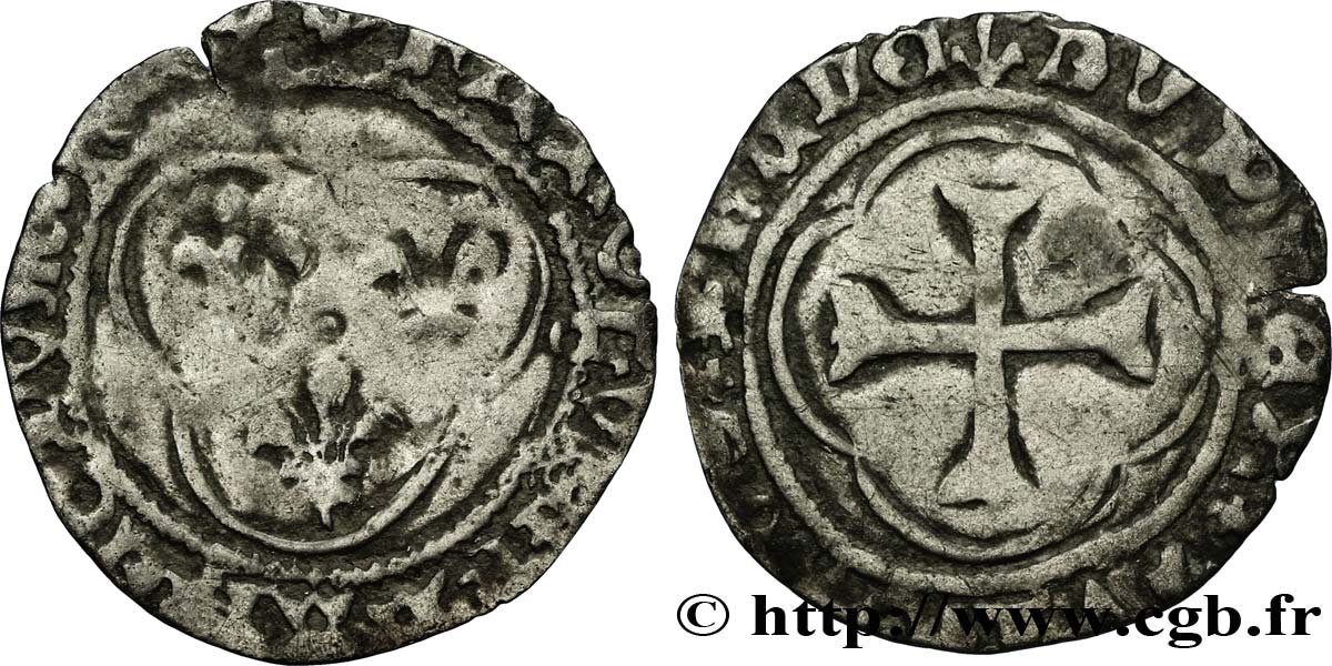 CHARLES VII LE VICTORIEUX Double tournois n.d. Toulouse B+