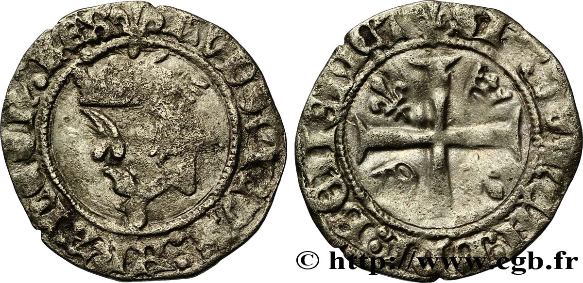 LOUIS XI LE PRUDENT Liard au dauphin n.d. Paris TB/TB+