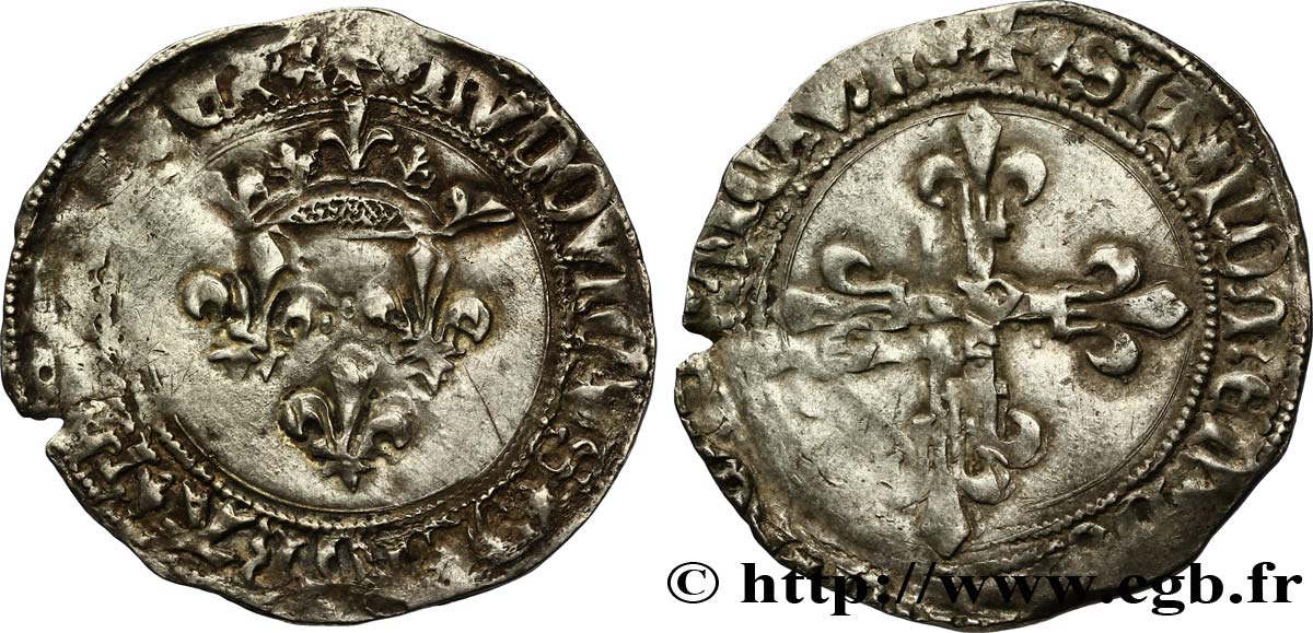 LOUIS XI LE PRUDENT Gros de roi de Perpignan n.d. Perpignan TB+