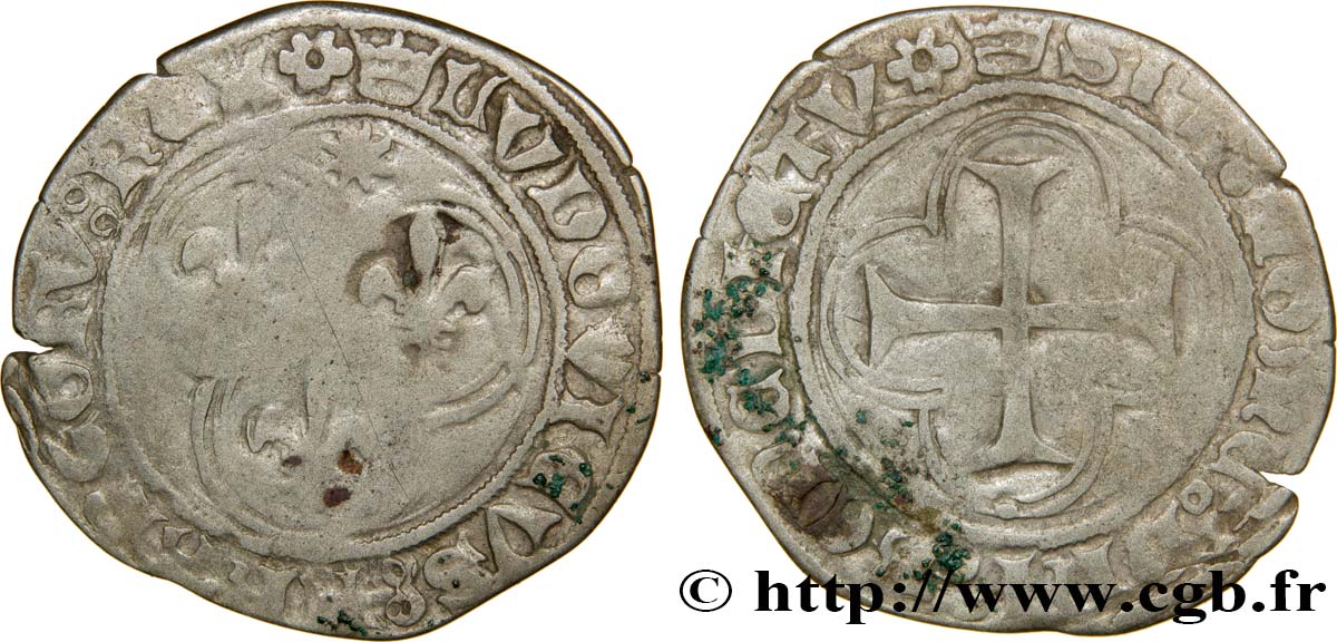 LOUIS XI LE PRUDENT Blanc au soleil n.d. Limoges TB