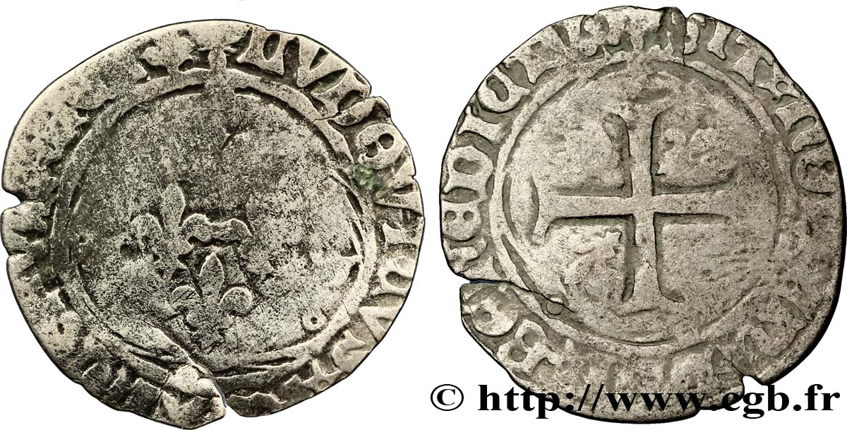 LOUIS XII LE PÈRE DU PEUPLE Douzain ou grand blanc à la couronne n.d. Lyon B+/TB