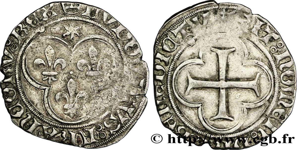 LOUIS XI LE PRUDENT Blanc au soleil n.d. Saint-Lô TB+
