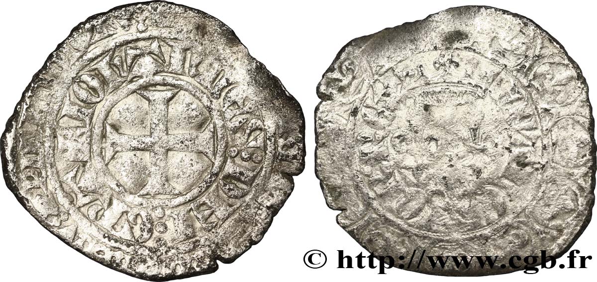 JEAN II LE BON Gros aux trois lis n.d. s.l. TB