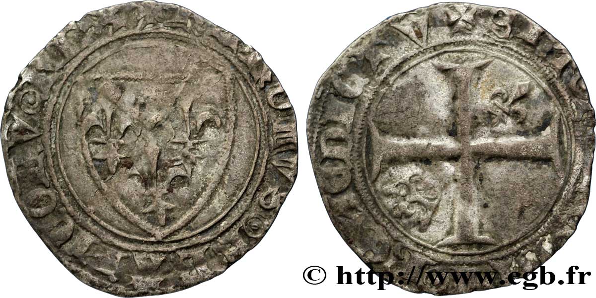 CHARLES VI LE FOU OU LE BIEN AIMÉ Demi-guénar n.d. s.l. TB