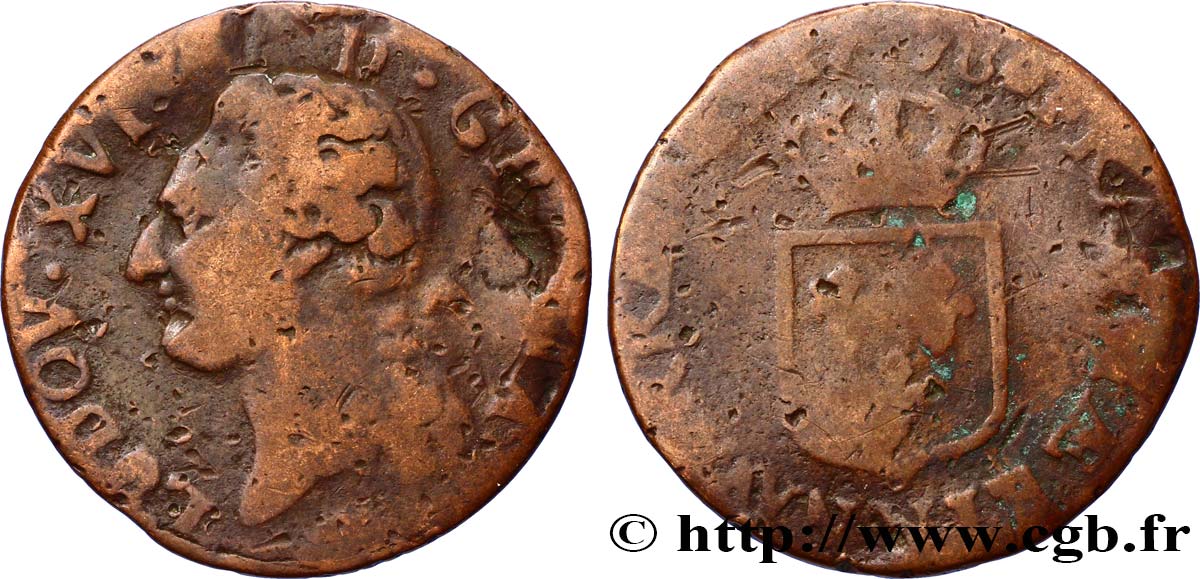 LOUIS XVI Demi-sol dit  à l écu  1778 Montpellier B