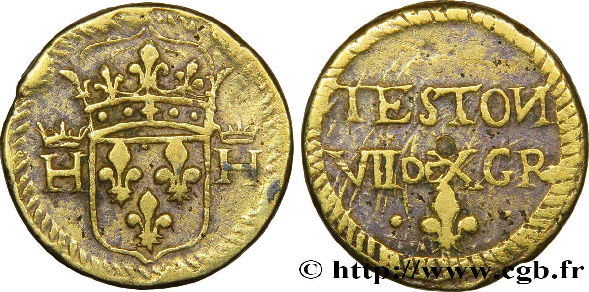 LOUIS XII à HENRI III - POIDS MONÉTAIRE Poids monétaire pour le teston n.d.  TTB