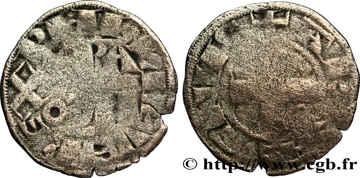 FELIPE II  AUGUSTUS  Denier parisis, 2e type n.d. Arras BC